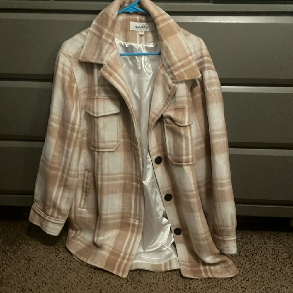 Sebby plaid peacoat